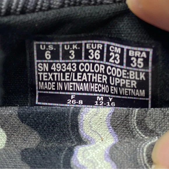 Skechers Bikers Ripples Mary Jane Shoes Womens Size 6 Textured Black 49343 EUC - Picture 13 of 13